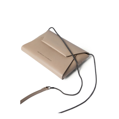 Calfskin Duo Pochette Clutch Bag - Buff - Image 5