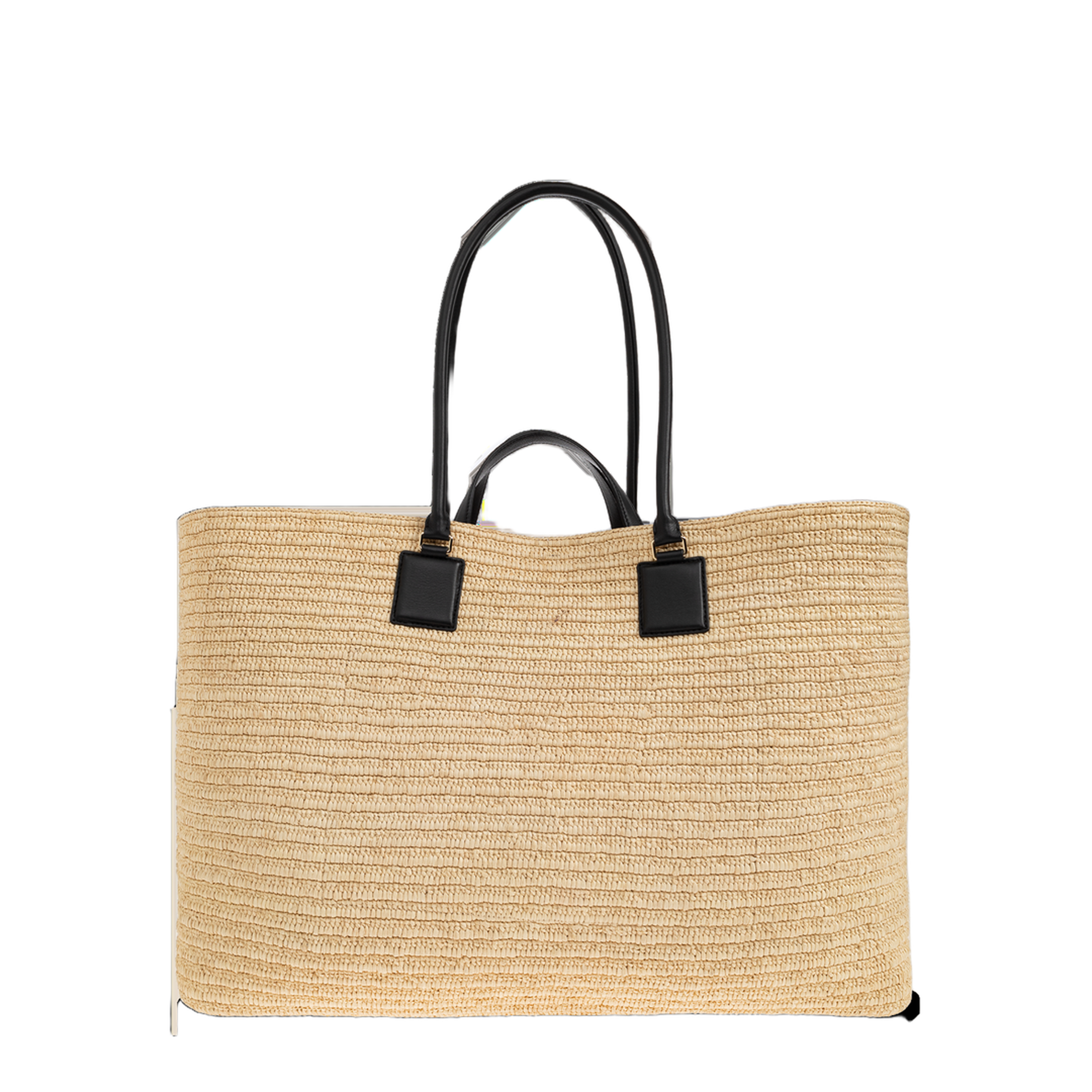 Verano XL Raffia Tote - White/Multicolor - Image 2