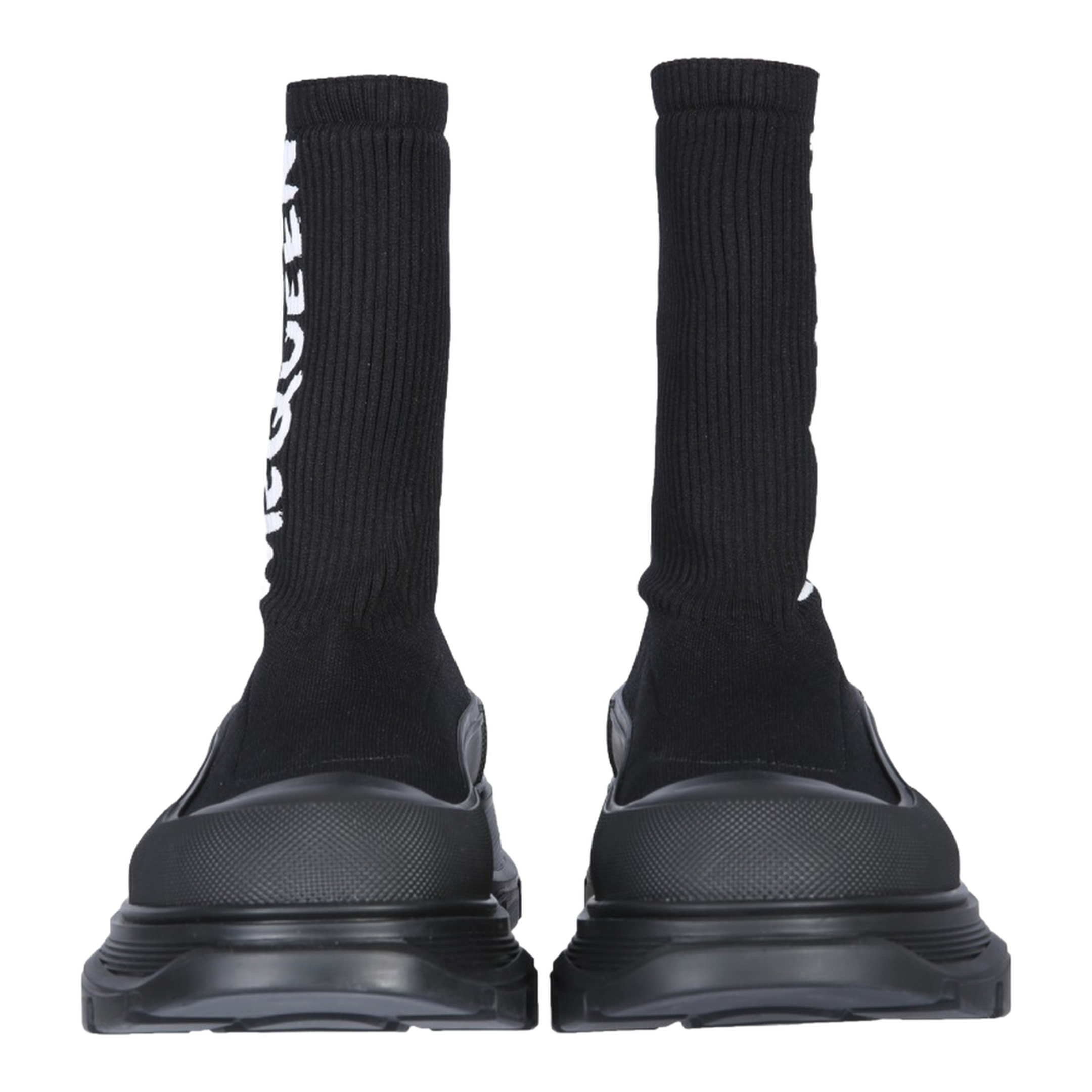 Graffiti Knit Tread Slick Boot Black - Image 2