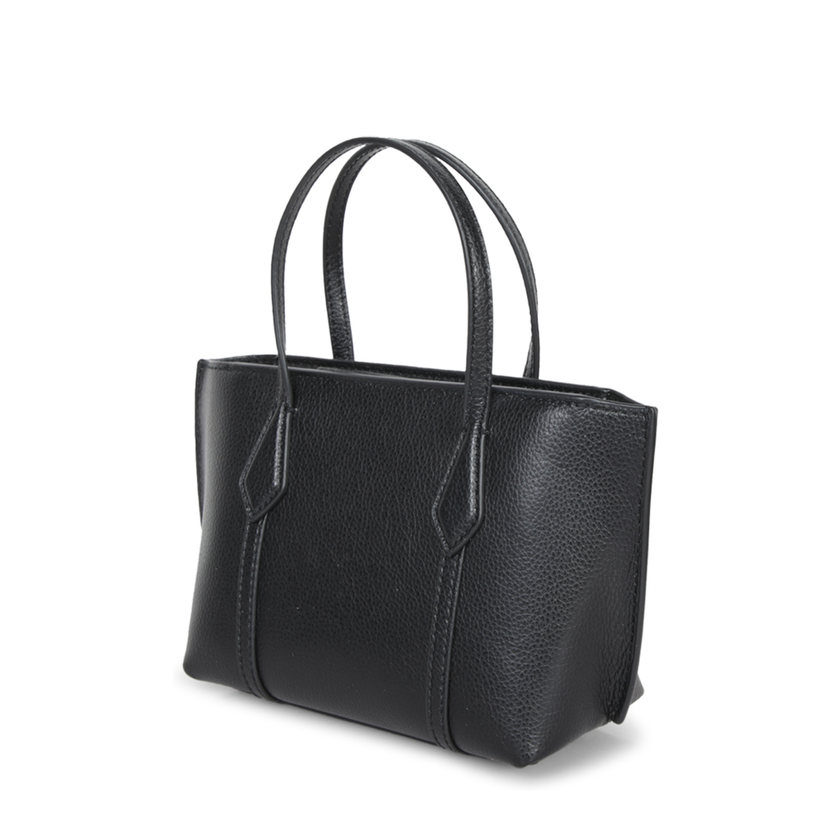 Perry Mini Calf Leather Tote - Black - Image 2