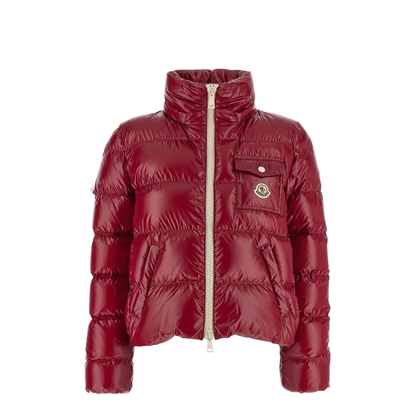 Cherry Pink Andro Hooded Short Down Jacket - Image 1