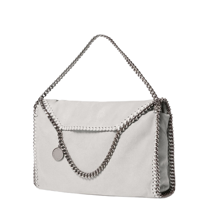 Falabella Medium Vegan Leather Tote Bag - Airlite Pearl Grey - Image 2