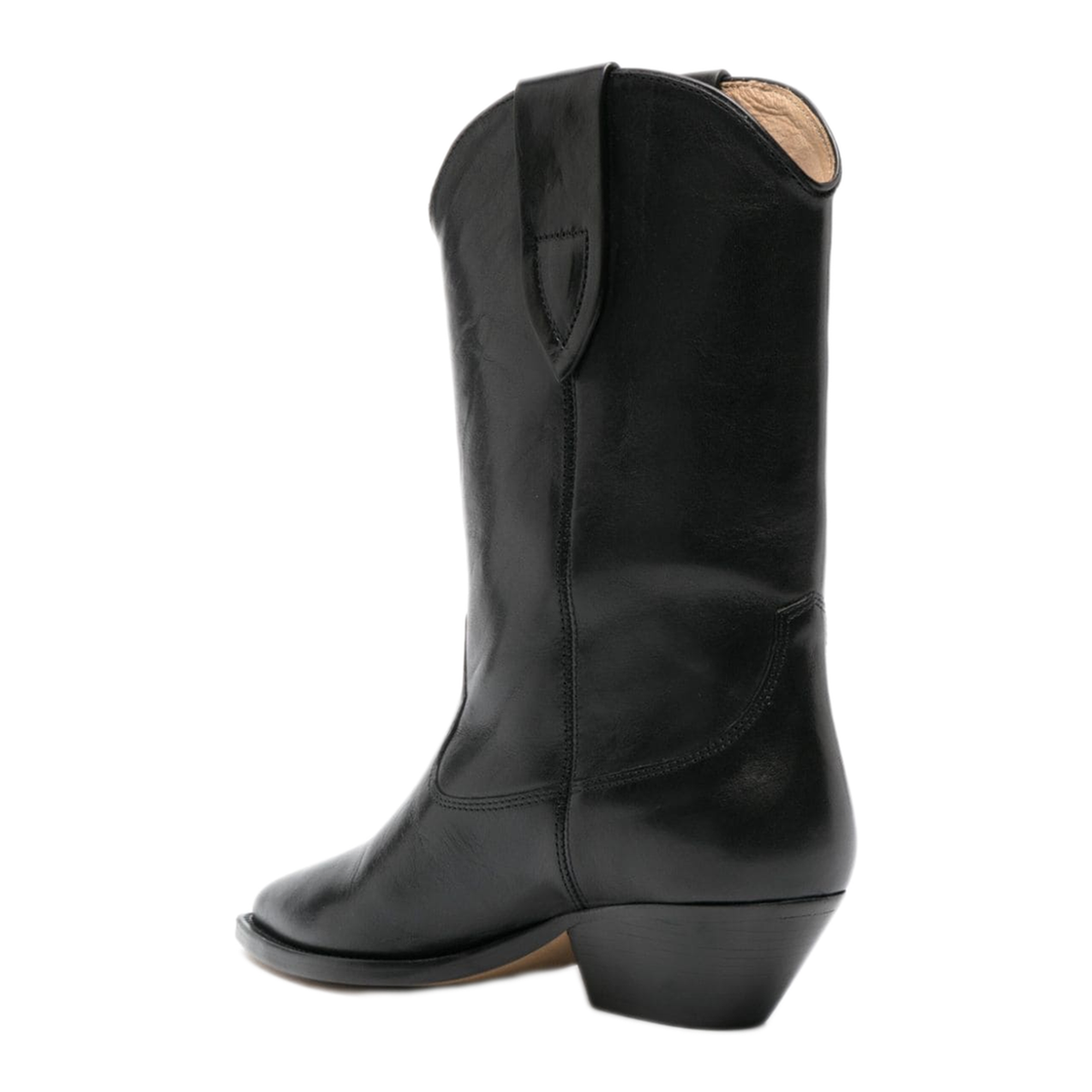 Deurto Cowboy Boots In Black Leather - Image 3