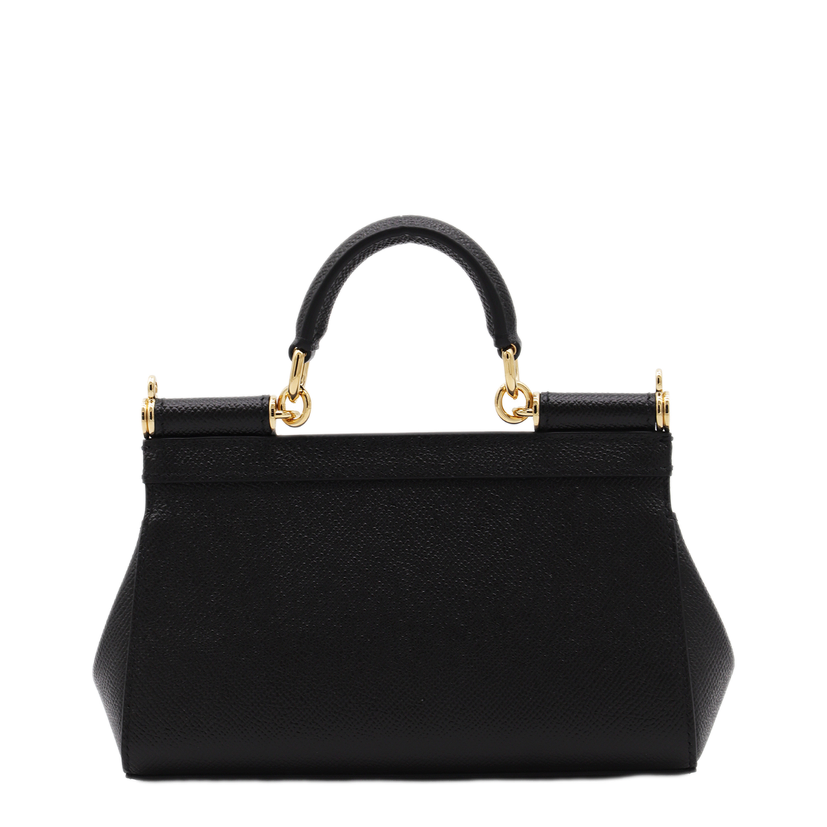 Sicily Small Calf Leather Top-Handle Bag - Nero - Image 5