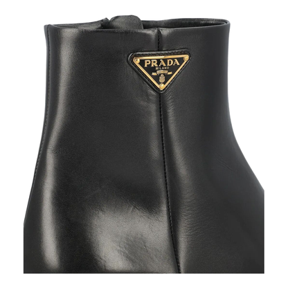 Leather Pointed Ankle Boots - Image 4