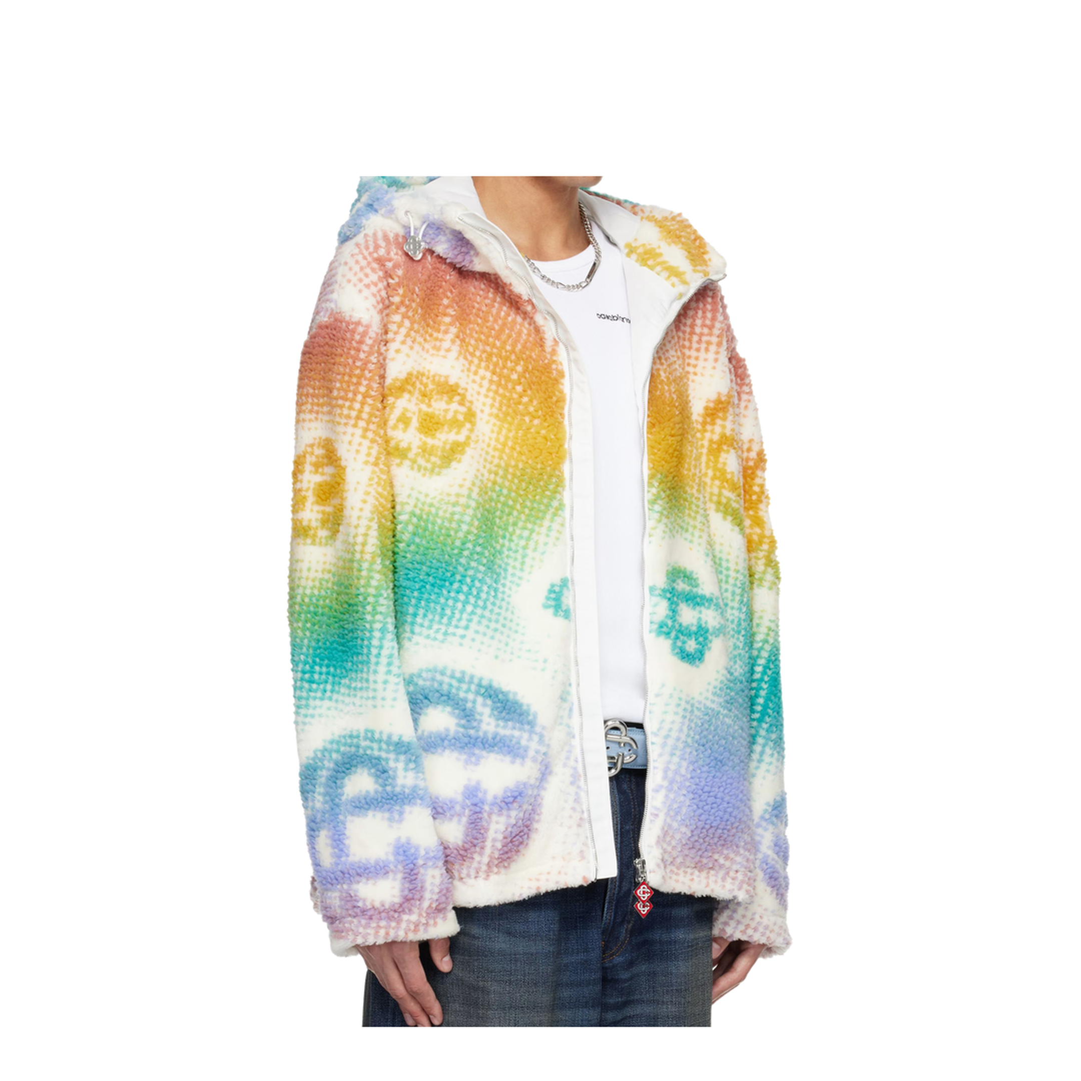 Halftone Monogram Fleece Jacket - Image 2