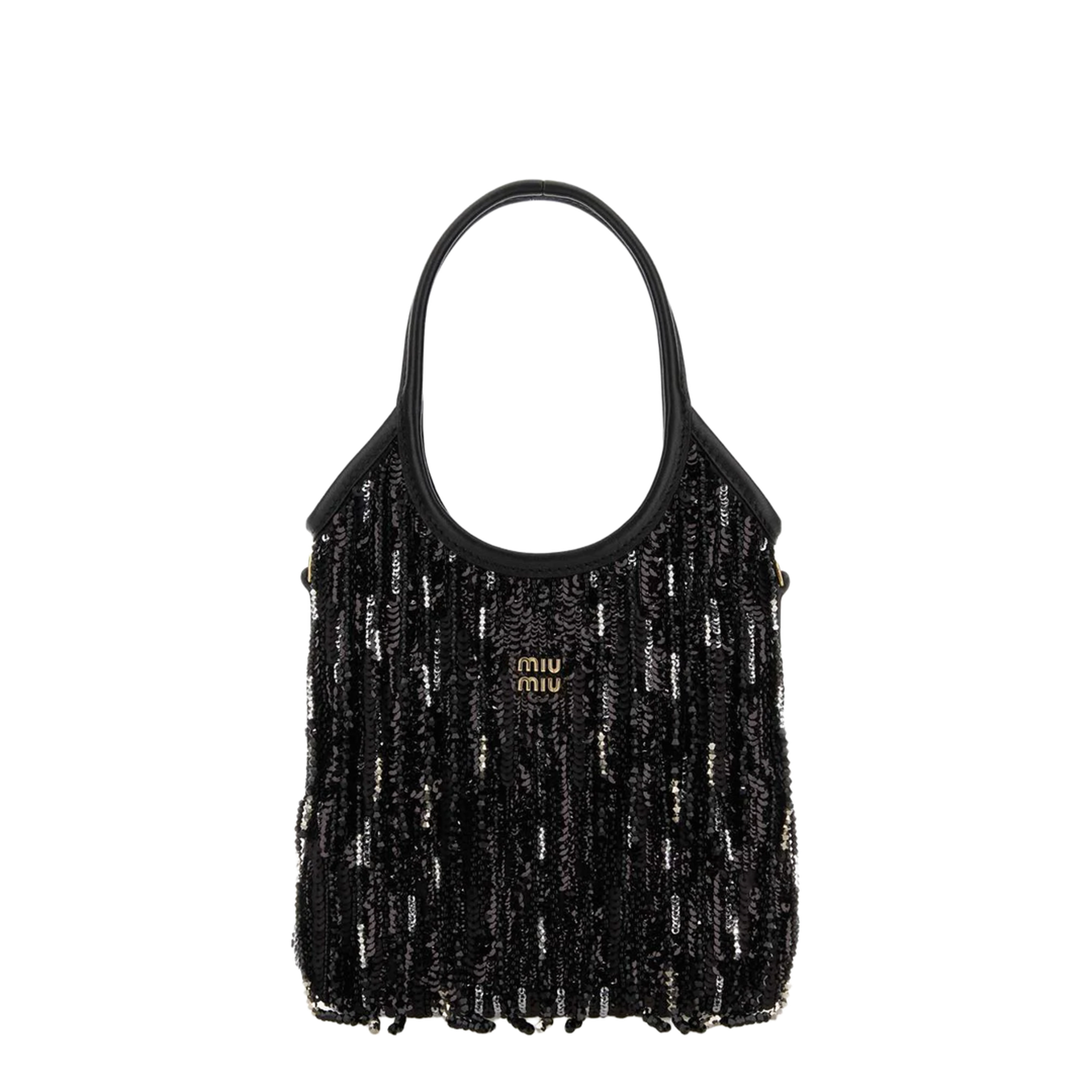 Embellished Fabric Handbag - Image 1
