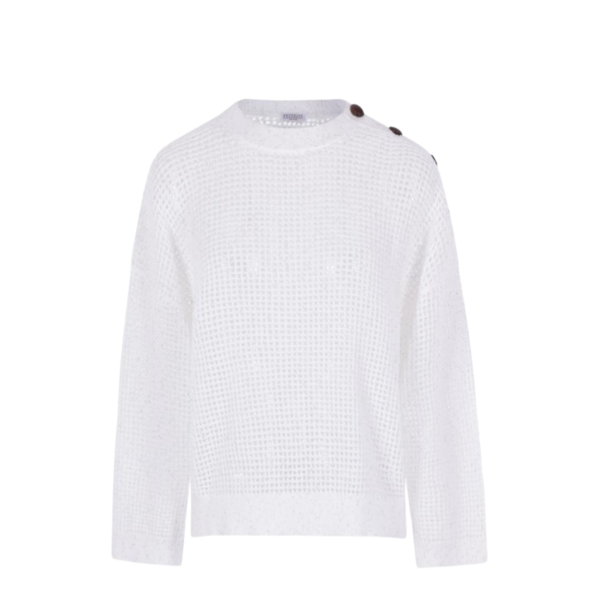 Pullover in mesh with Dazzling Details - Image 1