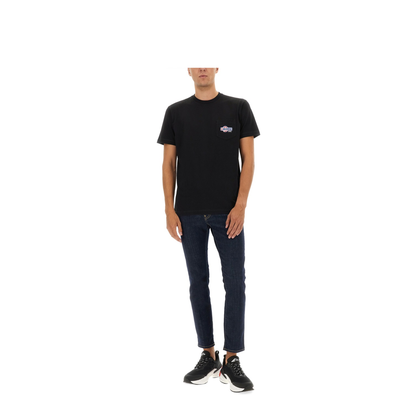 T-Shirt with Pocket and Logo - Image 2