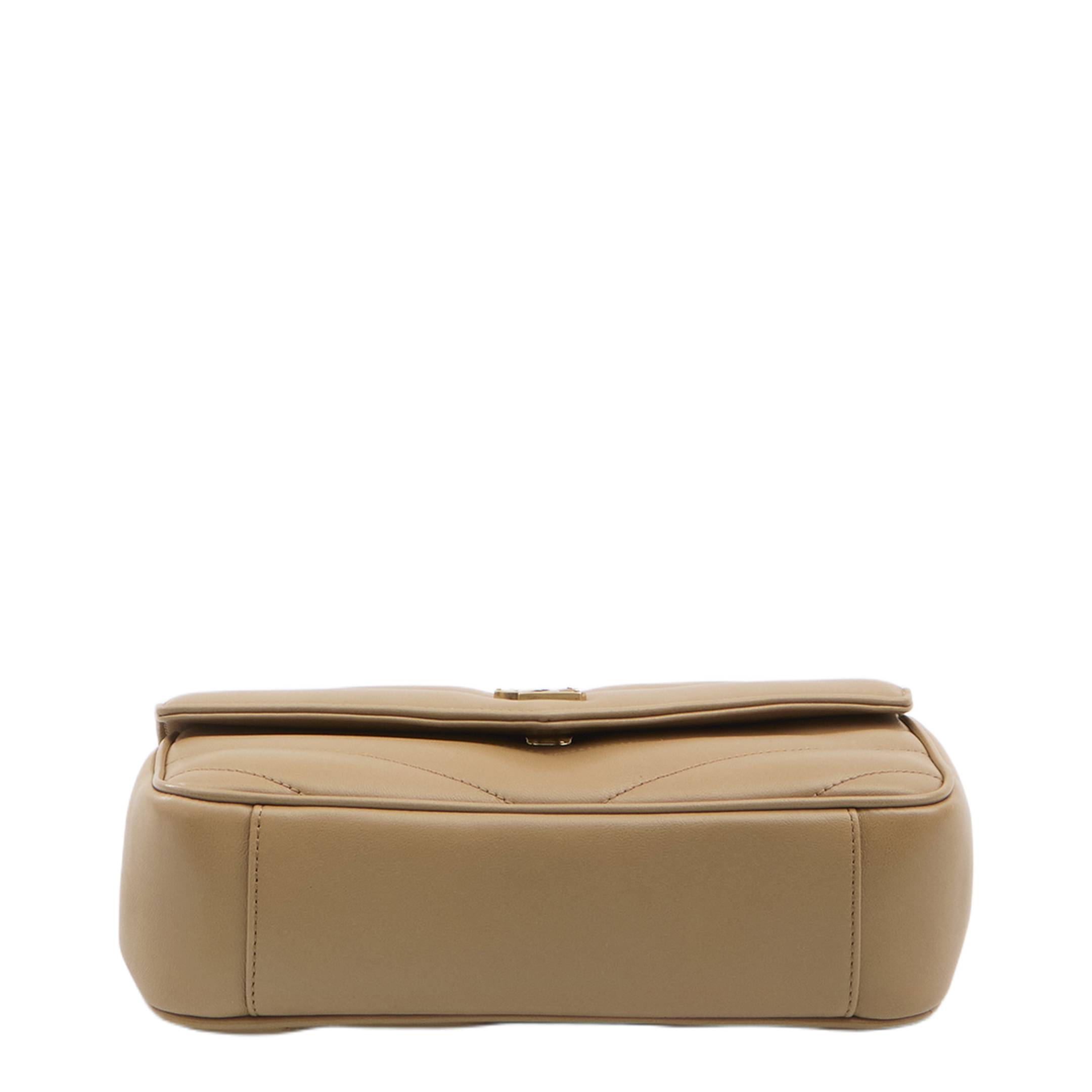 Loulou Small Matelassé Lambskin Crossbody Bag - Natural Tan - Image 3