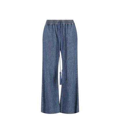 Tassel-Detail Wide-Leg Jeans - Image 2