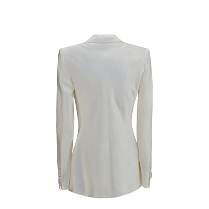 Polka-dot Satin Double-breasted Blazer - Image 2