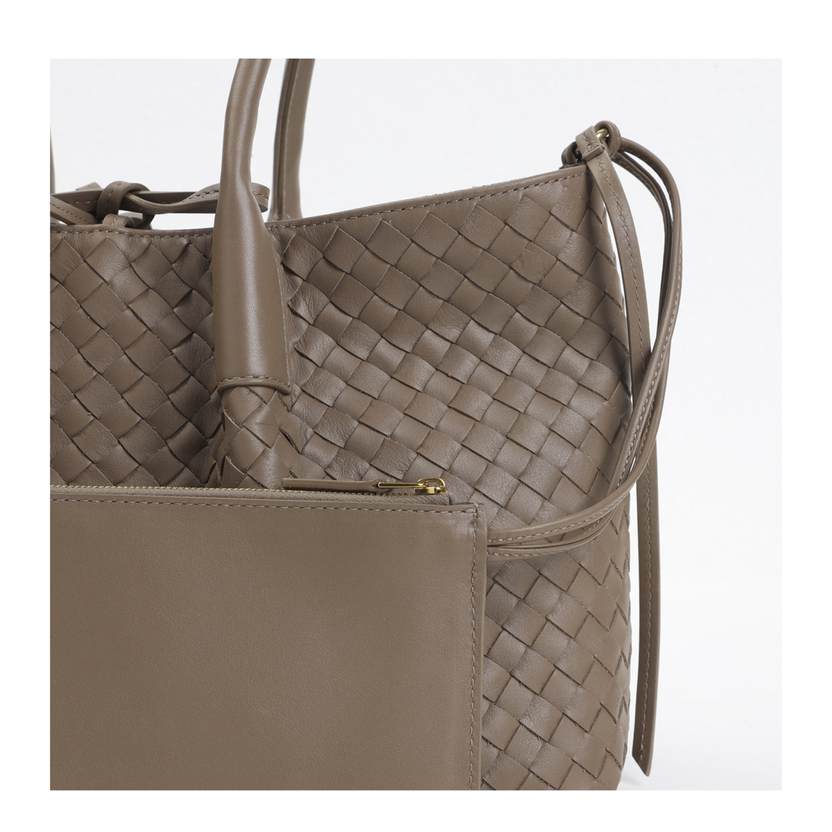 Pinacoteca Medium Calfskin Handbag - Pinecone Fondant - Image 7