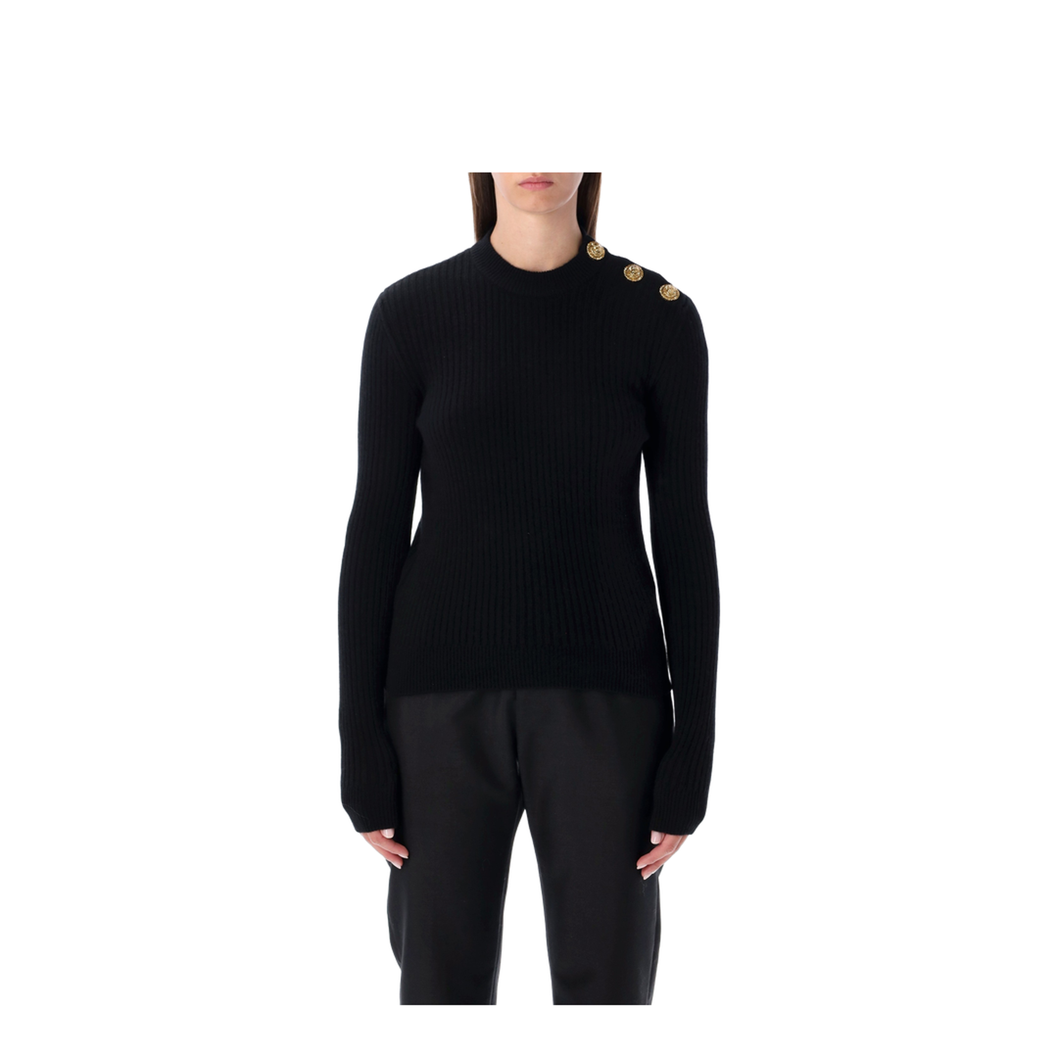 Ribbed Sweater Black - Image 1