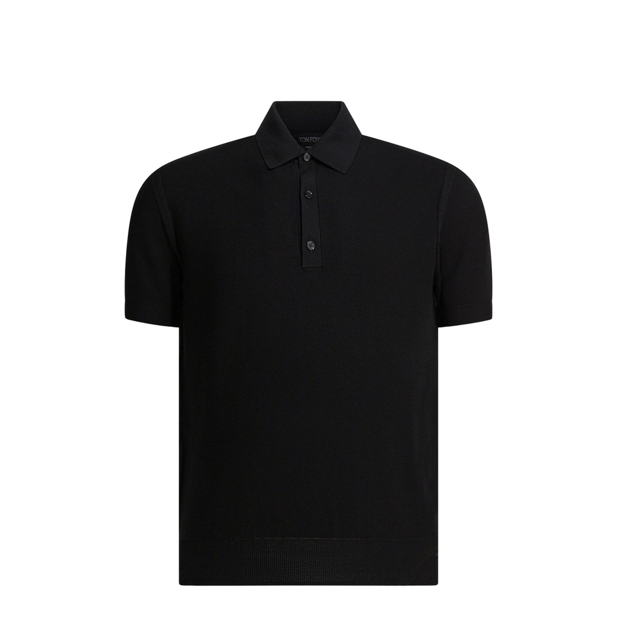 Silk And Cotton Pique Polo Shirt - Image 1