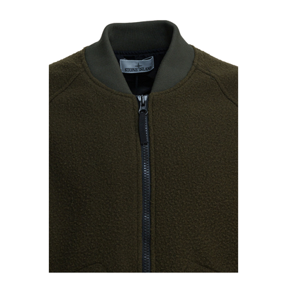 Waterproof Wool And Nylon Bomber Jacket - Image 3