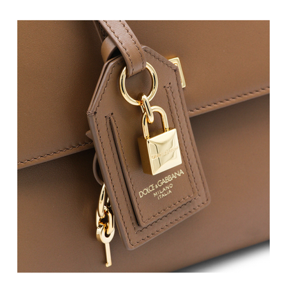 My Sicily Small Calfskin Handbag - Brown - Image 7
