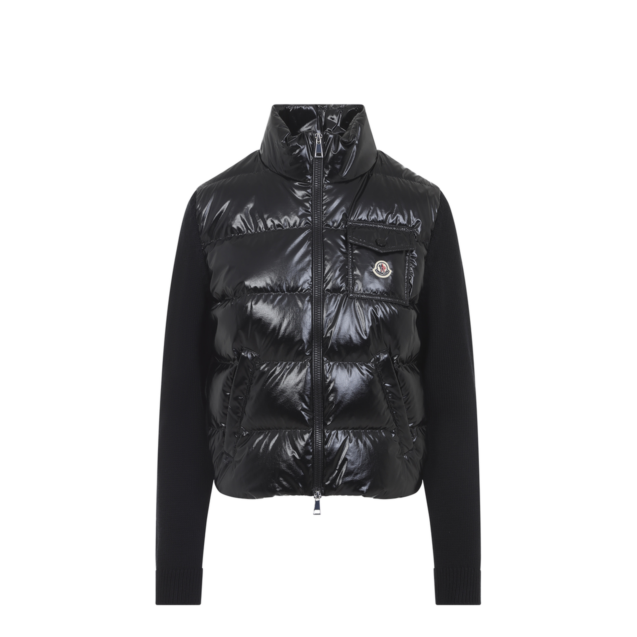 Padded Zip-Up Wool Cardigan - Image 2