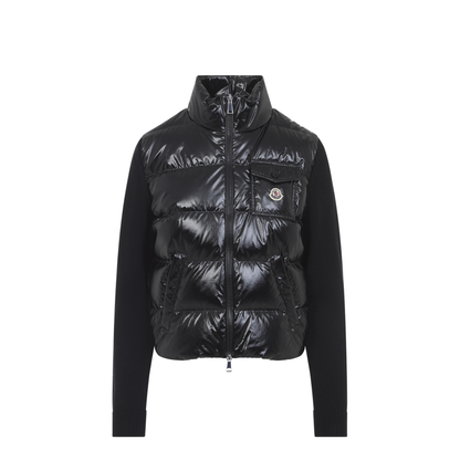 Padded Zip-Up Wool Cardigan - Image 2