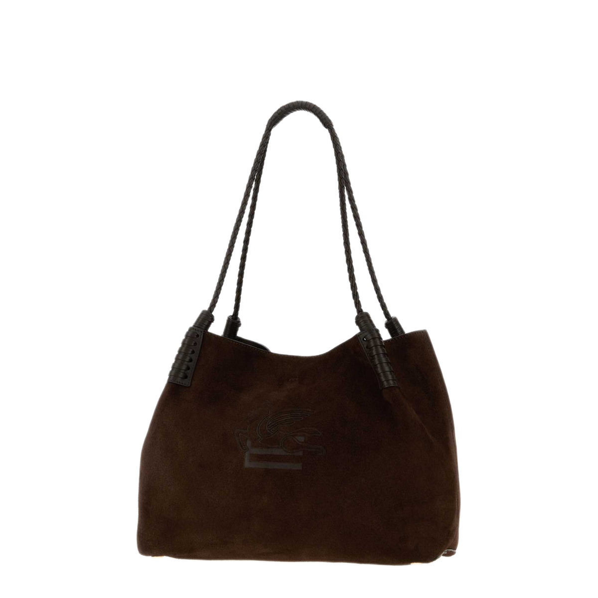 Libra Medium Suede Tote - Brown - Image 2