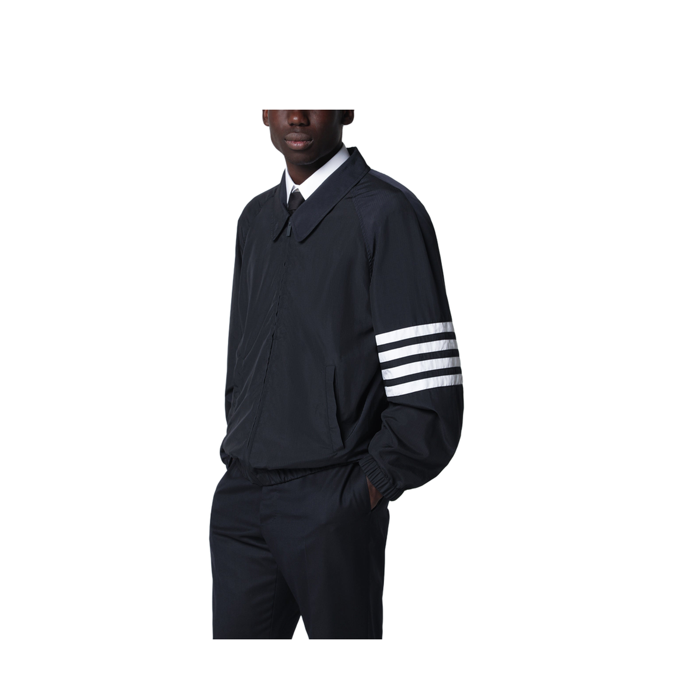 Lightweight Navy Blue Zip-Up Jacket - Image 1