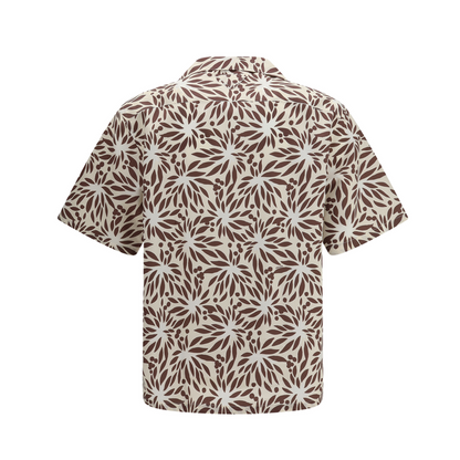 Printed Cotton Bowling Shirt