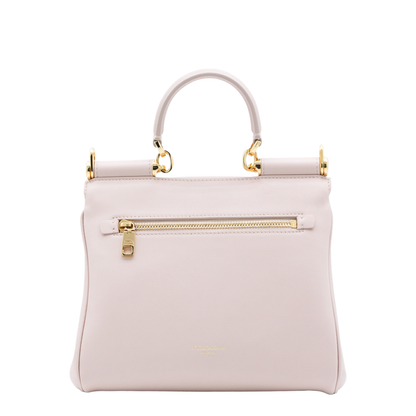 My Sicily Small Calfskin Handbag - Beige - Image 5