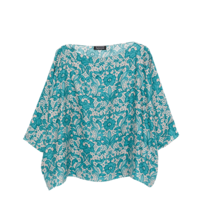 Light Blue Floral Print Shirt - Image 1