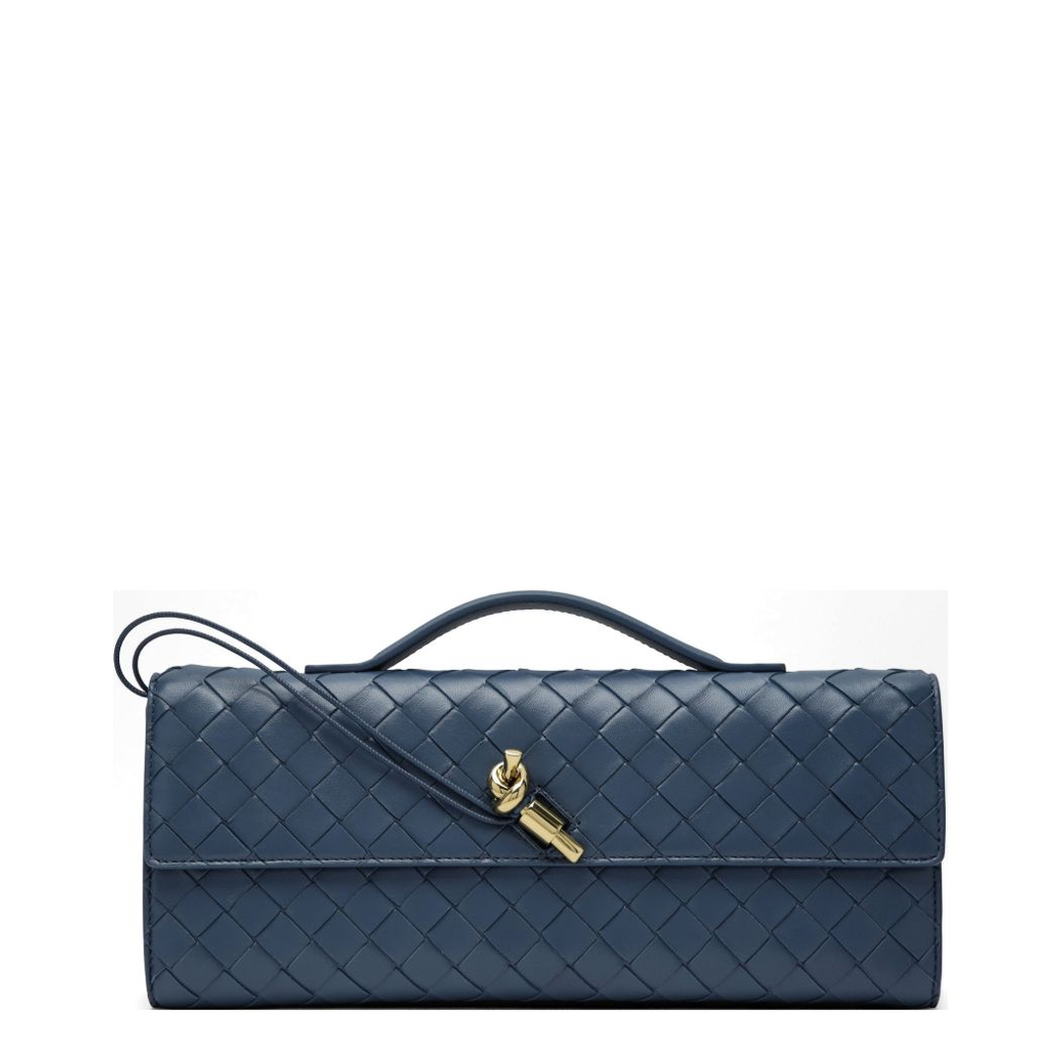 Andiamo Lambskin Clutch - Blue Venezia - Image 1