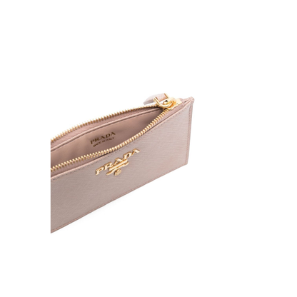 Saffiano Leather Card Holder - Cipria - Image 3