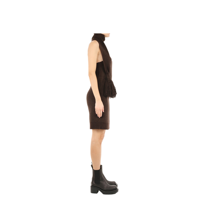 Brown One Shoulder Dress - Image 3