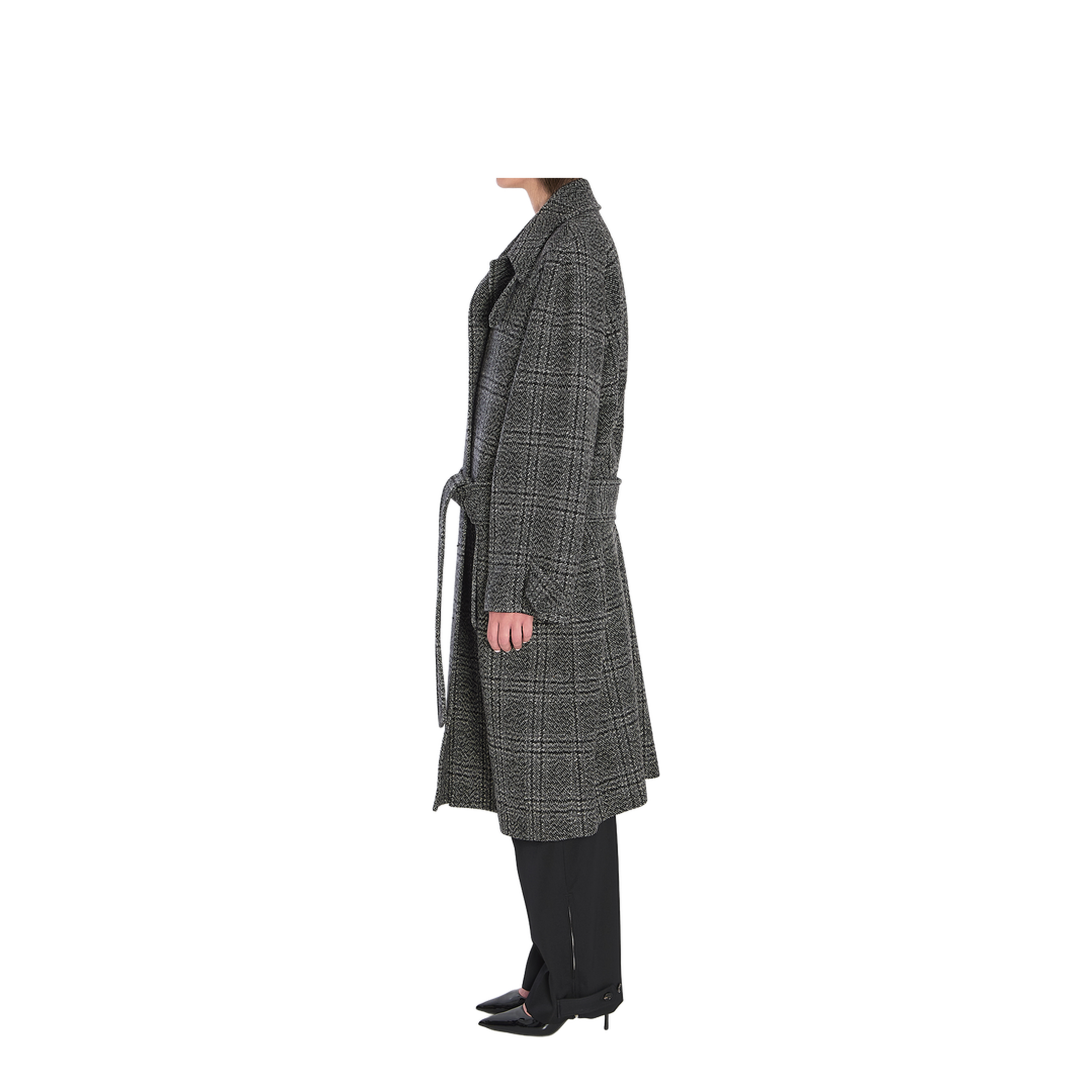 Grey One Layer Coat - Image 3