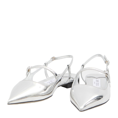 Didi Flat Slingbacks in Laminated Leather - Image 2