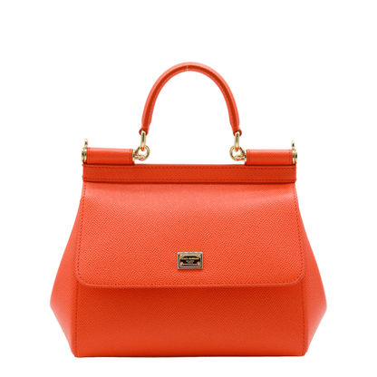 Sicily Medium Calfskin Top-Handle Bag - Rosa Carne - Image 2