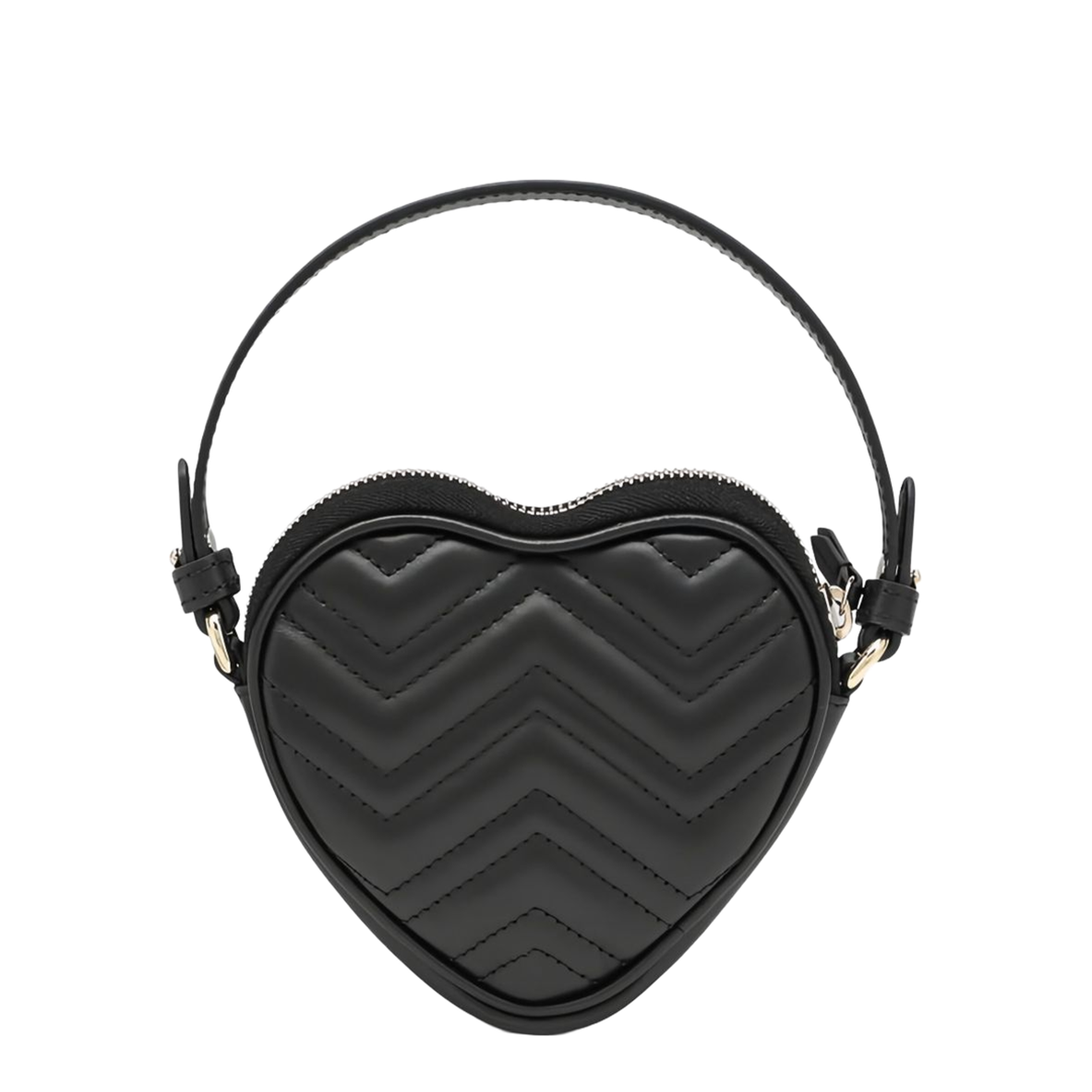 GG Marmont Mini Leather Handbag - Black - Image 4