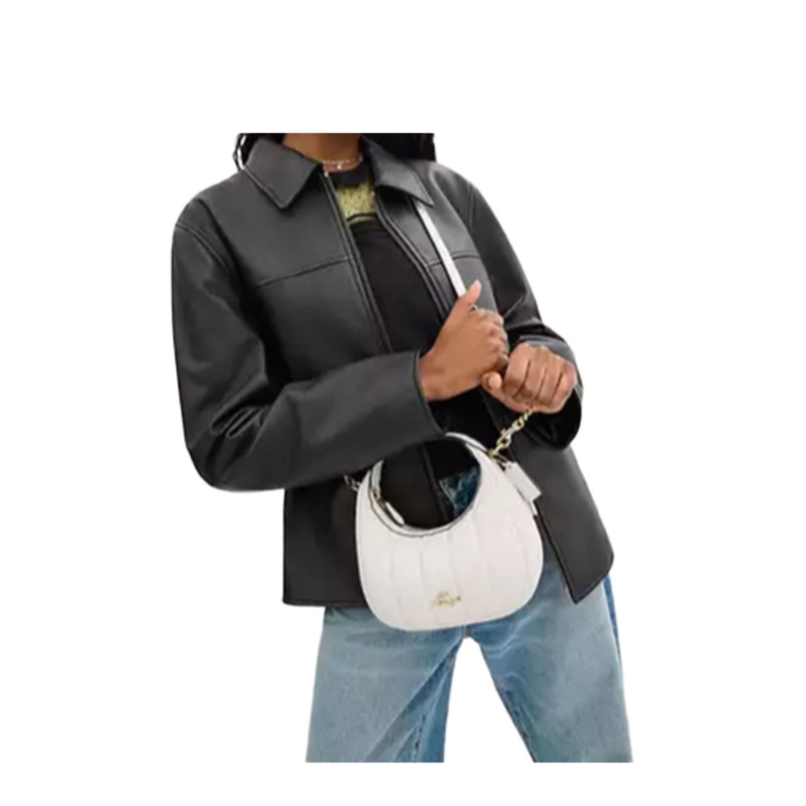 Carmen Mini Crossbody Bag With Quilting White - Image 4