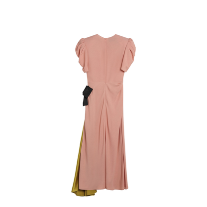 Pink Midi Dress With Maxi Bow - Image 2