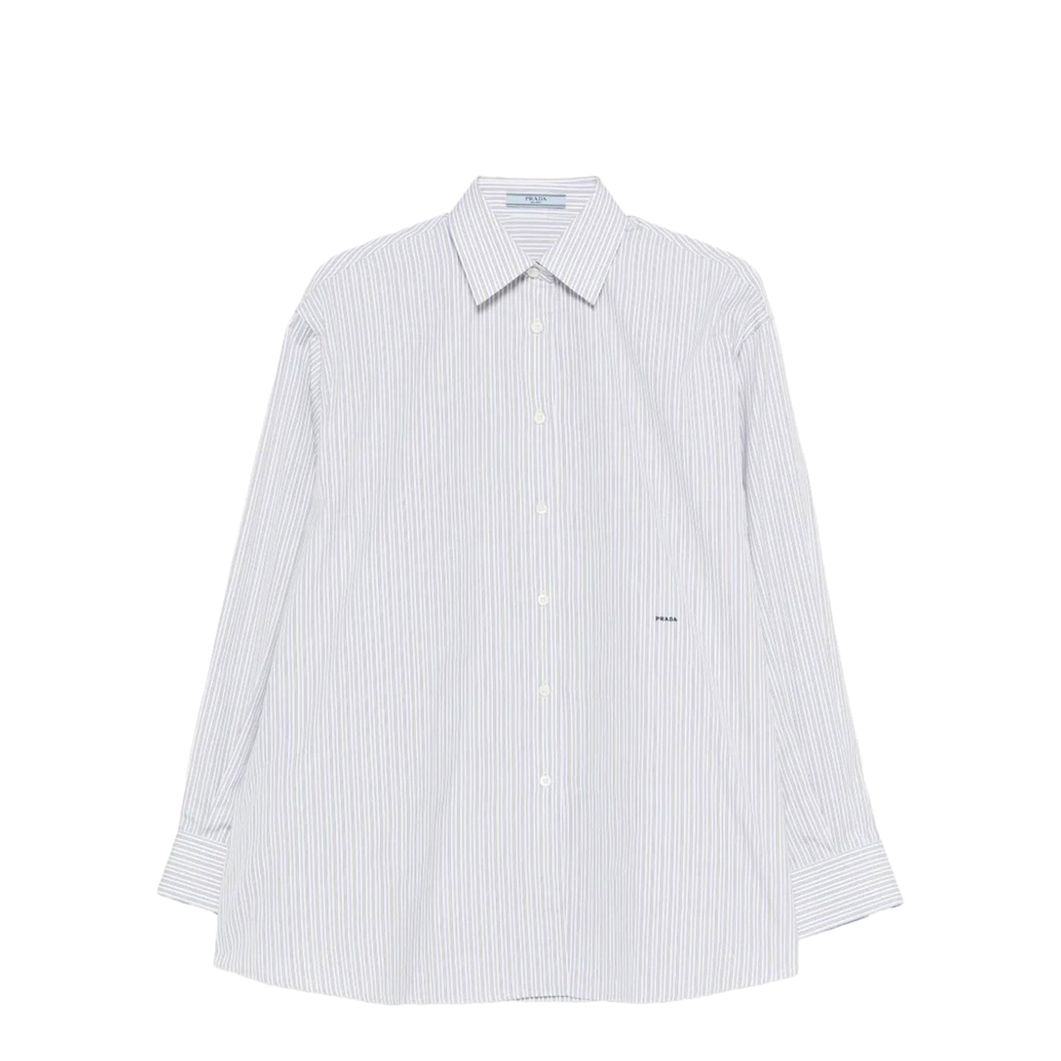 Double-Stripe Cotton Poplin Shirt - Image 1