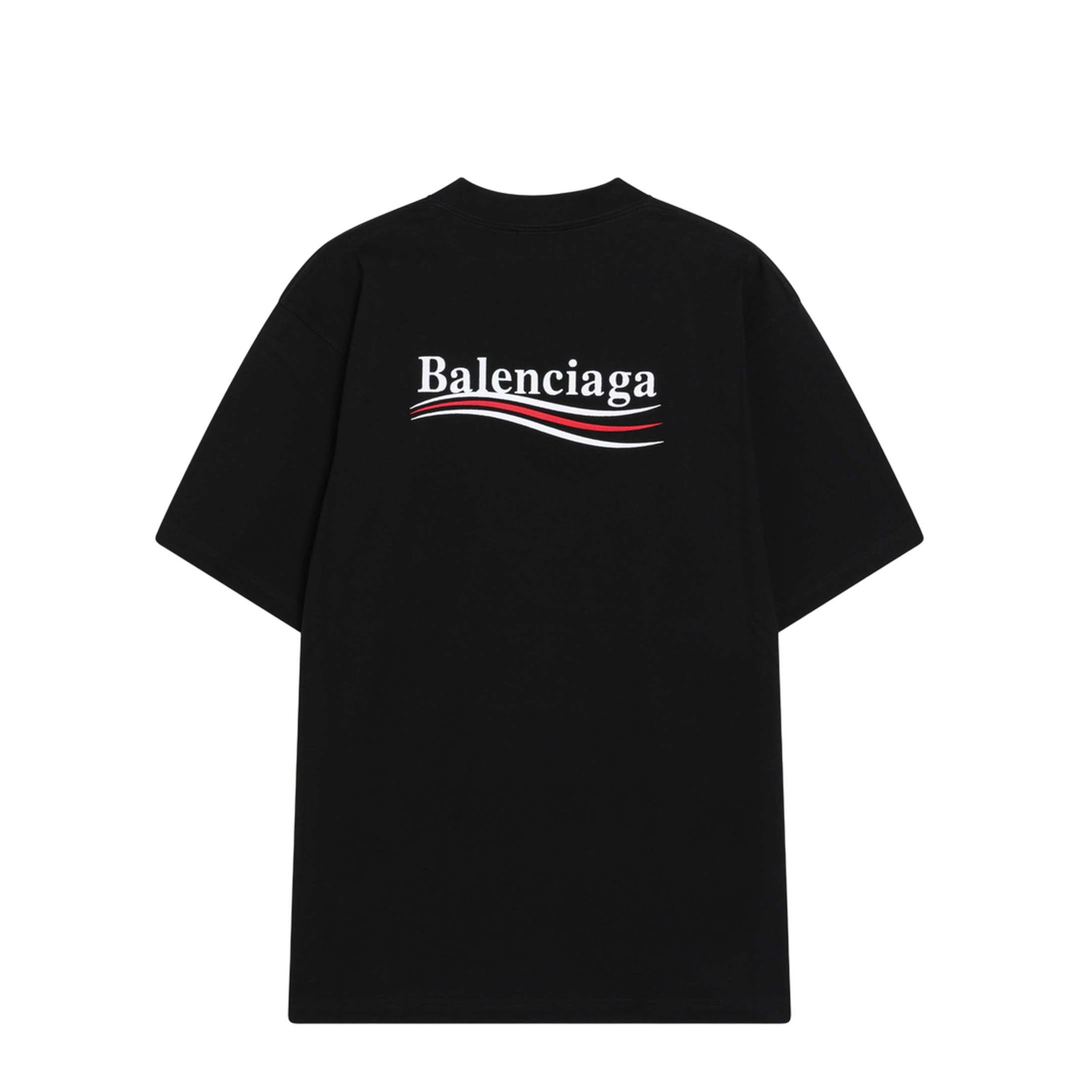 Black Political Campaign Large Fit T-Shirt - Image 2