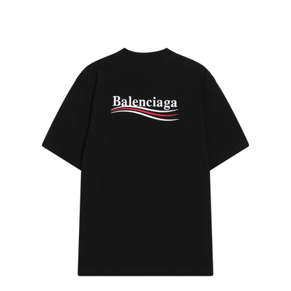 Black Political Campaign Large Fit T-Shirt - Image 2