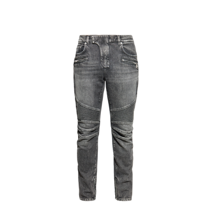 Slim-fit Biker Trousers Denim - Image 3