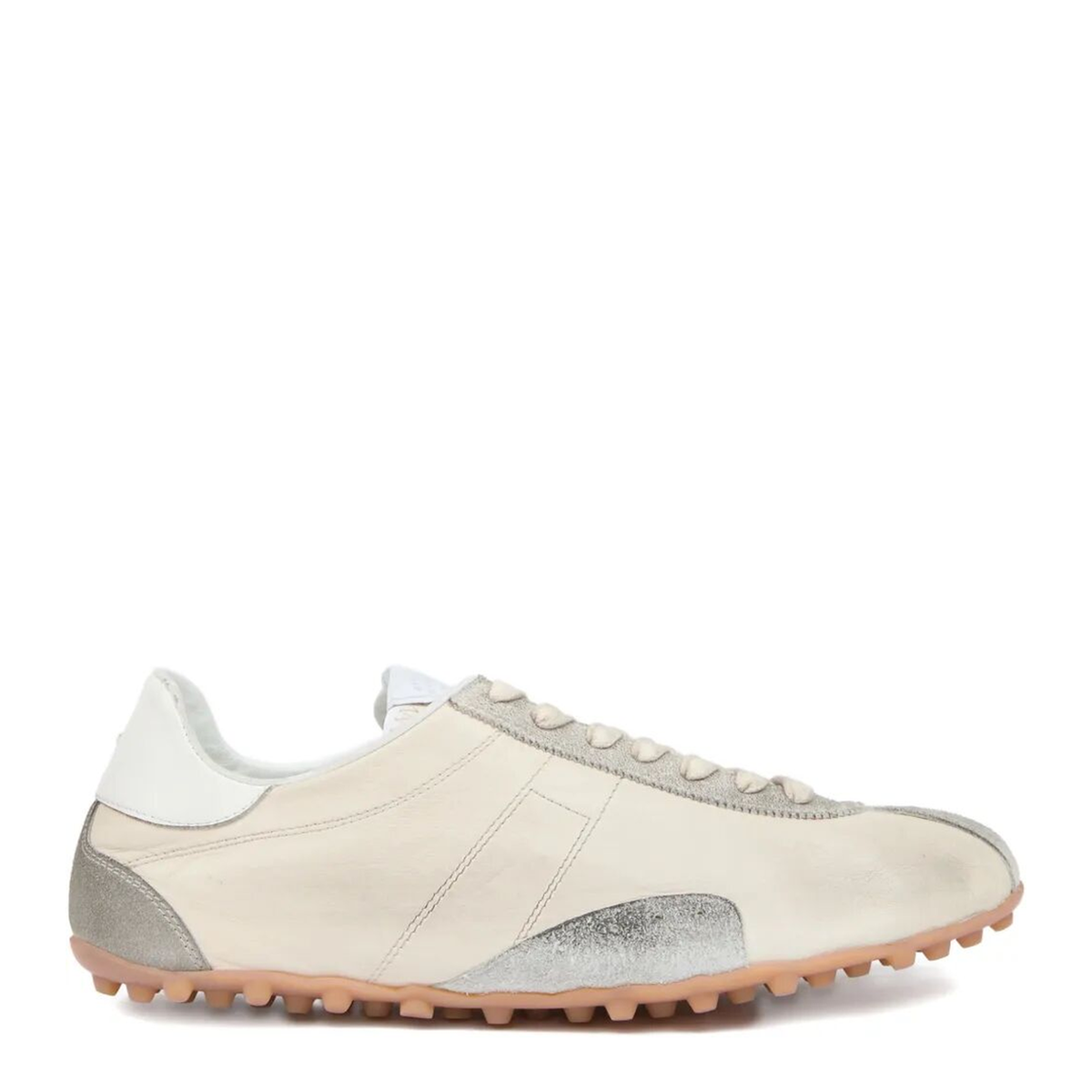 Sprinters Sneakers In Cream Leather And Vintage Suede - Image 1