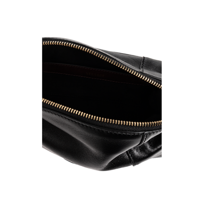 Lou Small Nappa Belt Bag - Black+Brown - Image 5