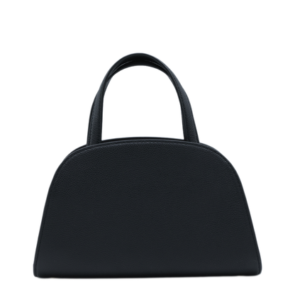 Pebbled Leather Shoulder Bag - Black - Image 6