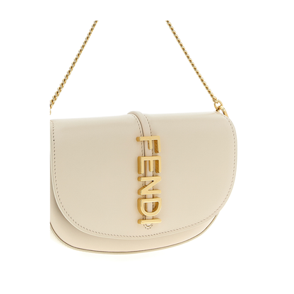 Wallet on Chain Leather White - Image 3