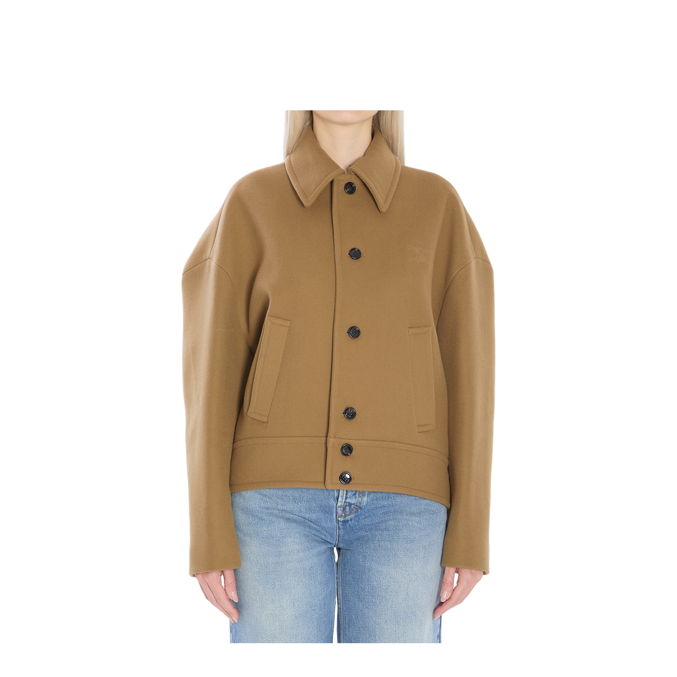Wool and Cashmere Bomber Jacket - Image 1