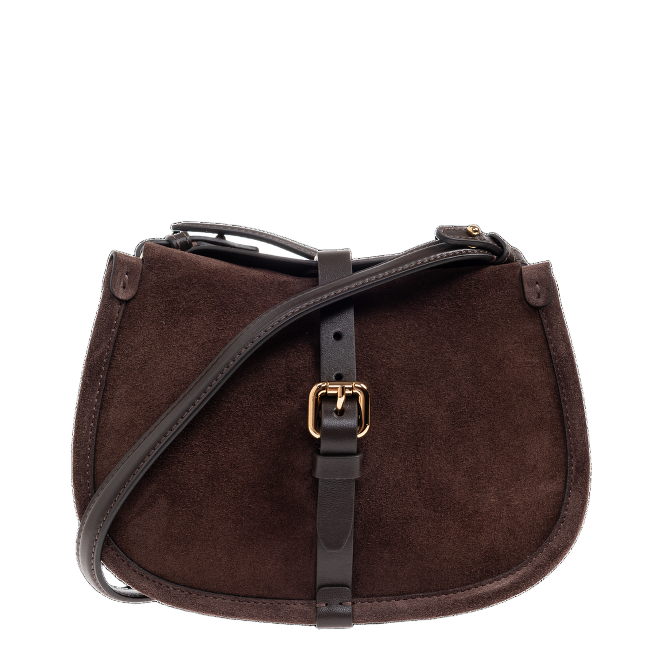 Pony Bag Small Suede Shoulder Bag - Brown - Image 1