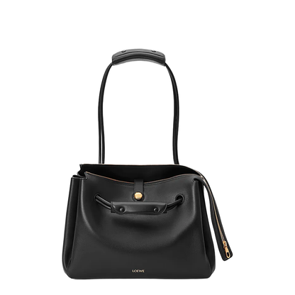 Pebble Pouch in Smooth Calfskin Black - Image 2