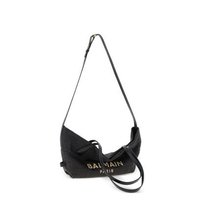 Small Track Tote Bag Raffia Black - Image 3
