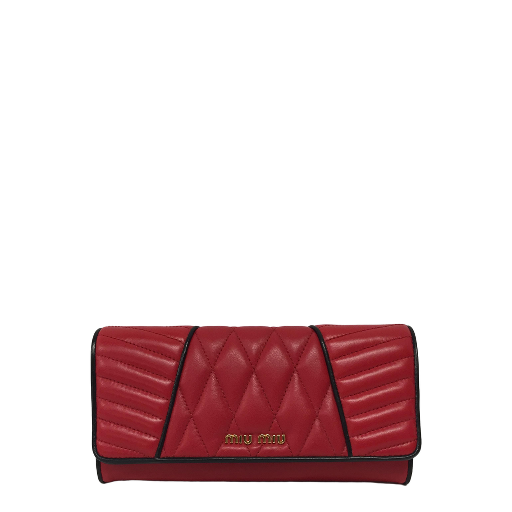 Quilted Leather Wallet - Image 1
